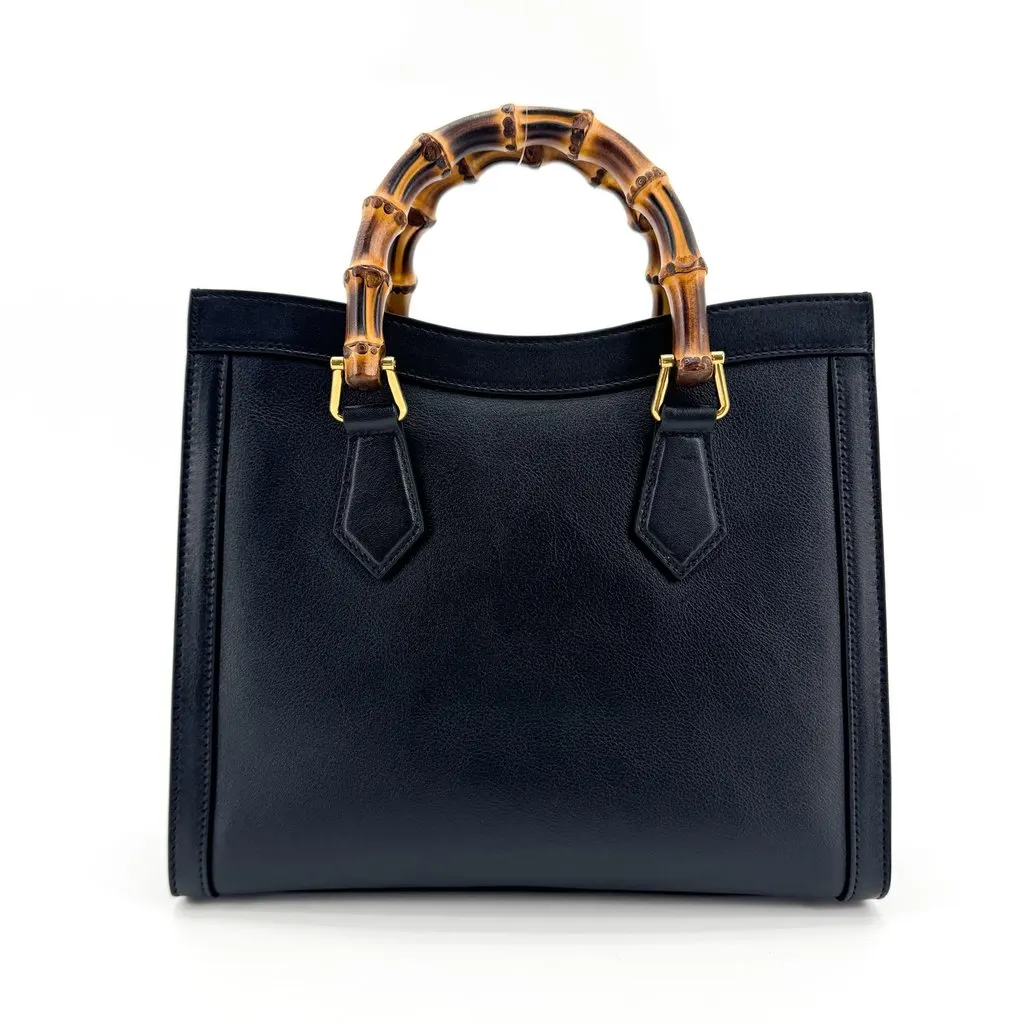Gucci Diana Small Tote Bag Black Black Leather Very good - Inside View