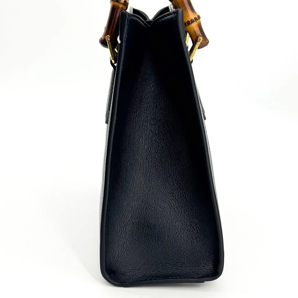 Gucci Diana Small Tote Bag Black Black Leather Very good - Box View