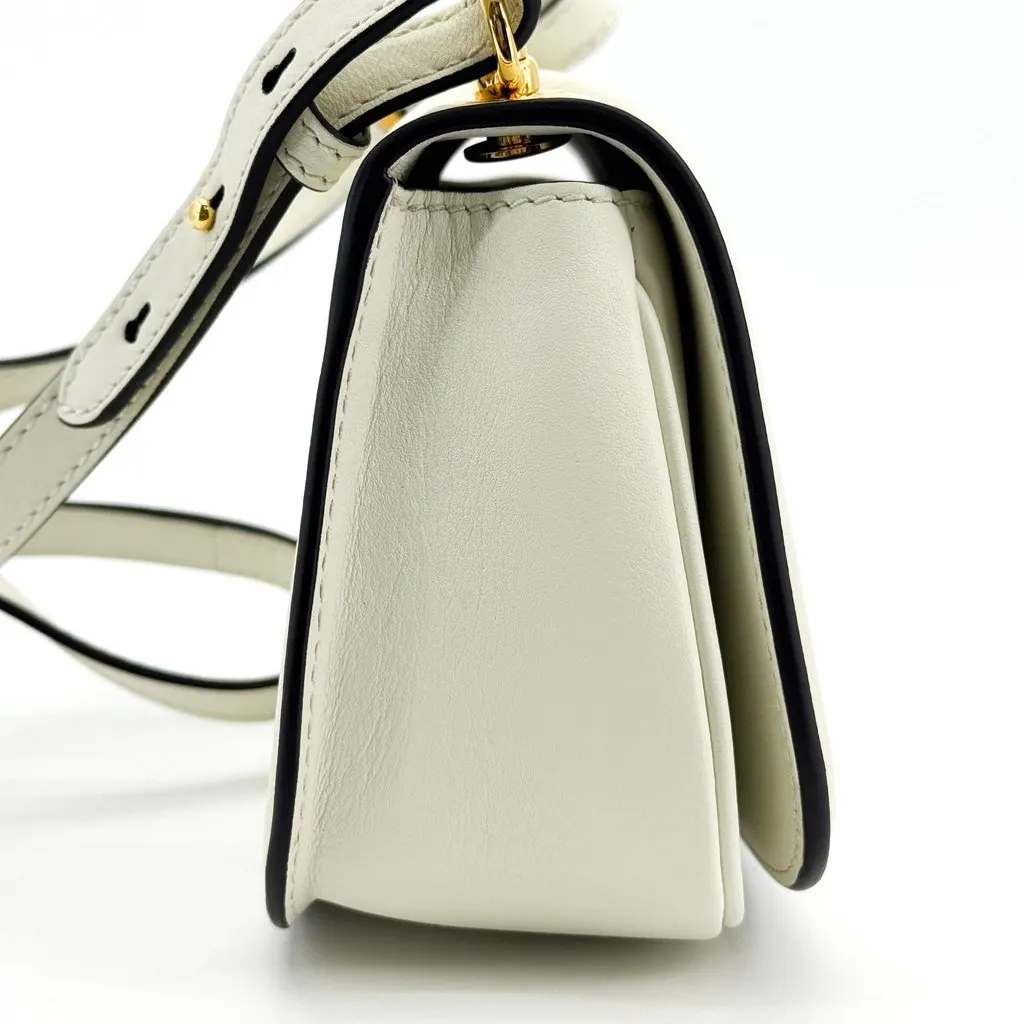 Gucci Blondie Mini Shoulder Bag White White Leather Very good - Model View