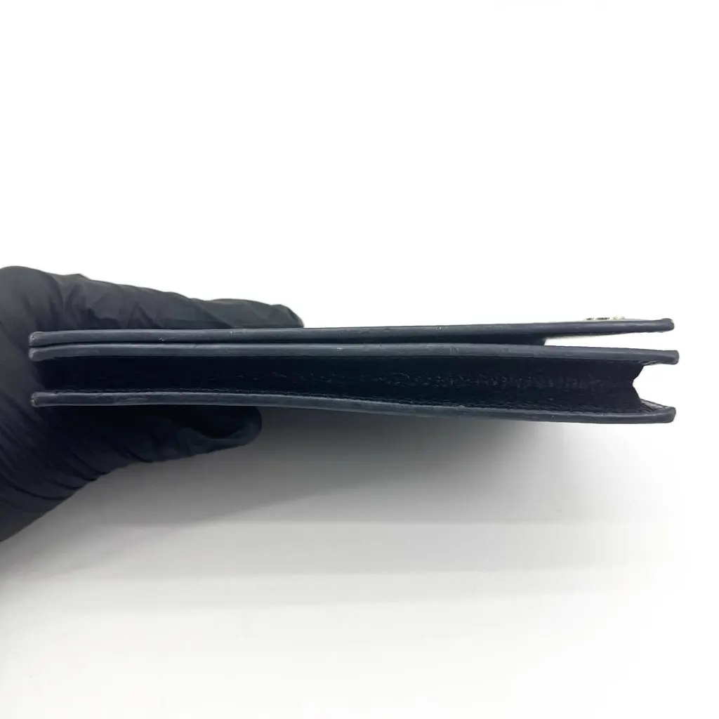 Gucci Interlocking G Dollar Calf Card Case Black Black Leather Good - Box View