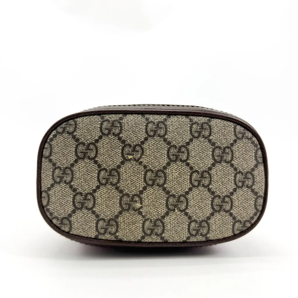Gucci Ophidia GG Mini Bucket Bag Brown Beige Canvas Fair - Box View