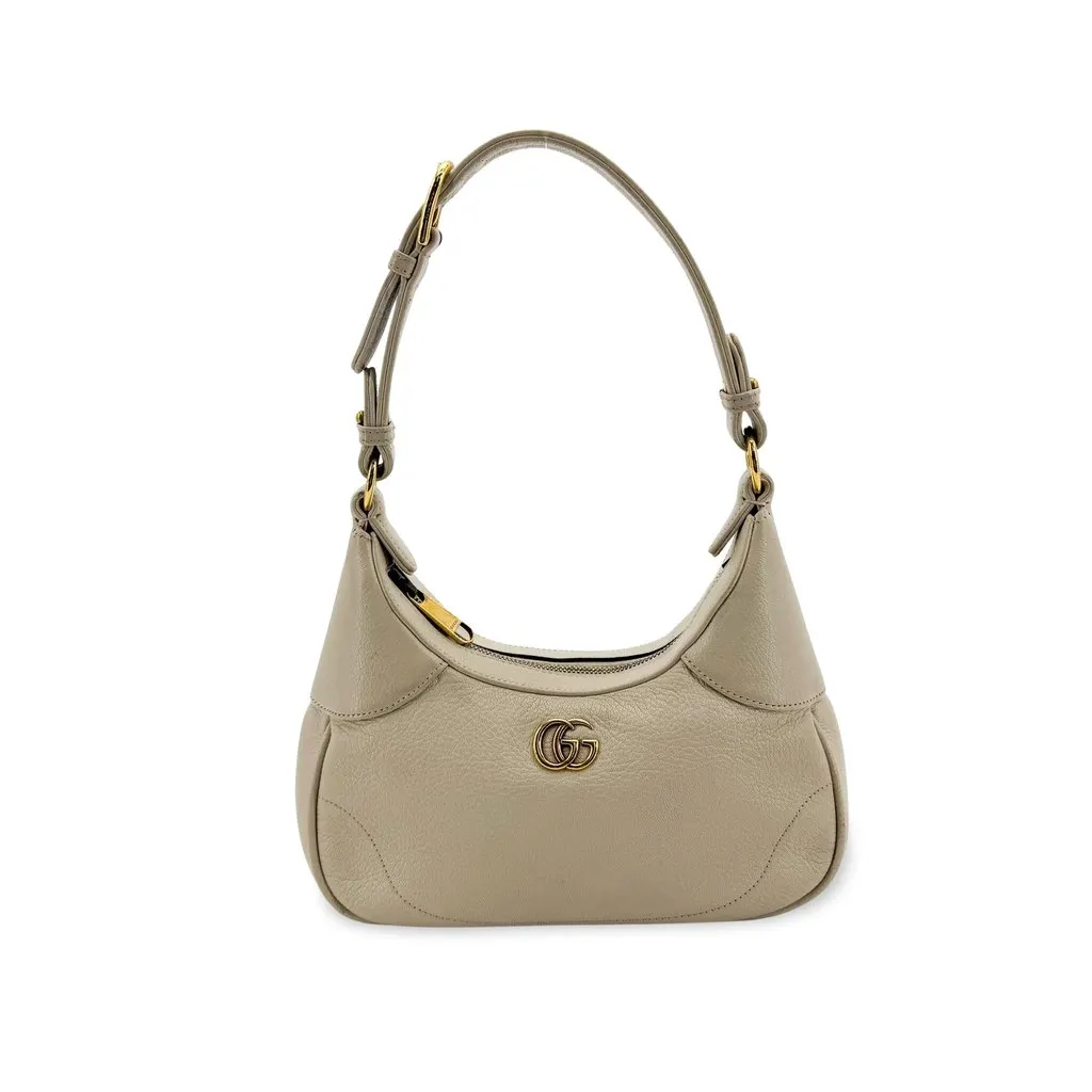 Gucci Aphrodite Mini Shoulder Bag Beige Beige Leather Good - Front View