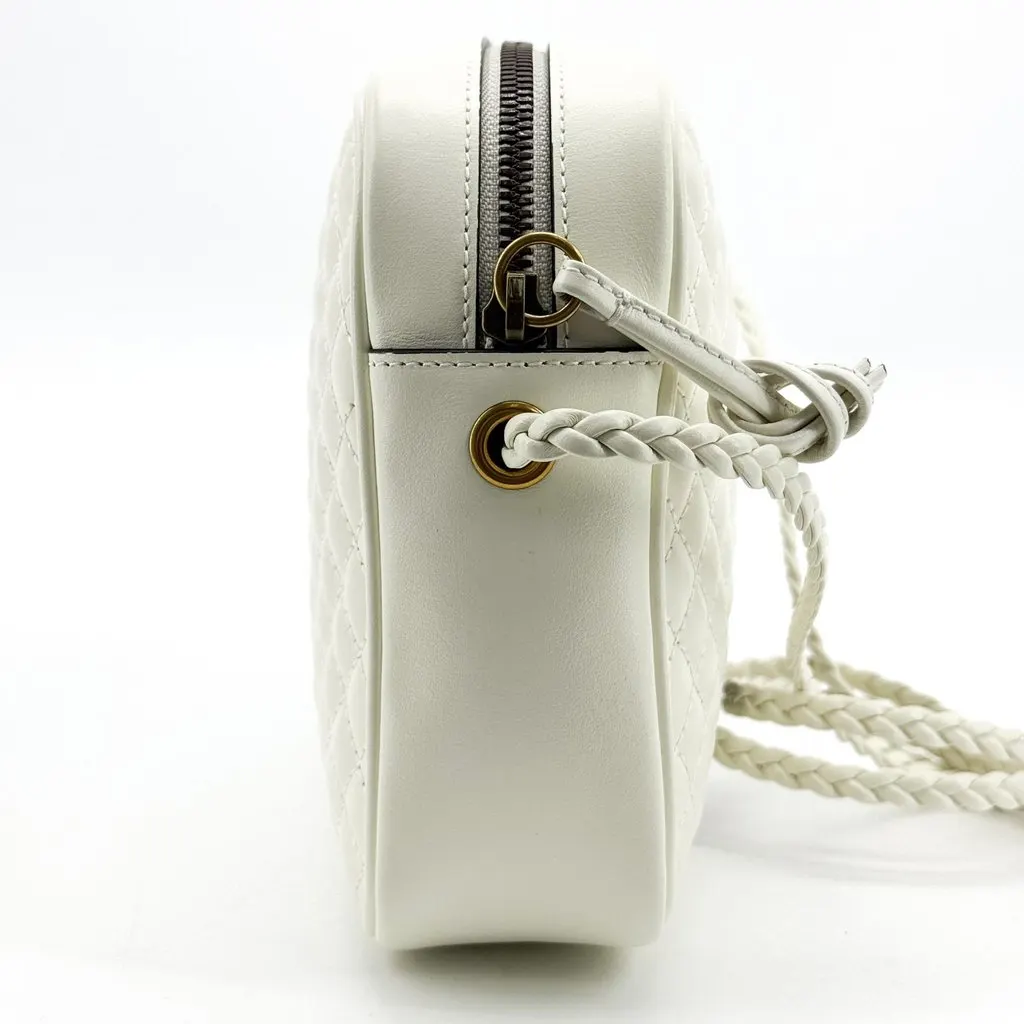 Gucci Trapuntata Quilted Camera Bag White Green Leather Very good - Box View