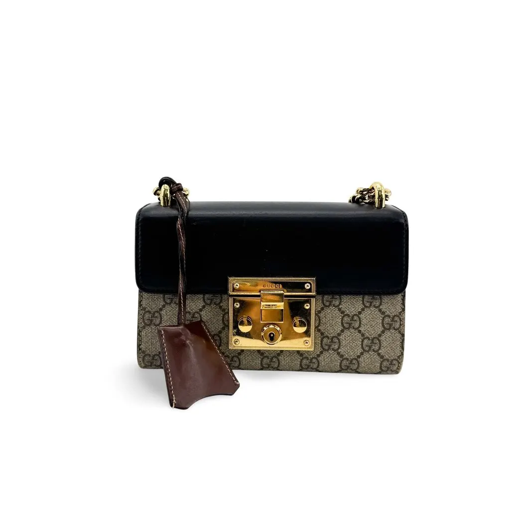 Gucci Padlock GG Small Shoulder Bag Black