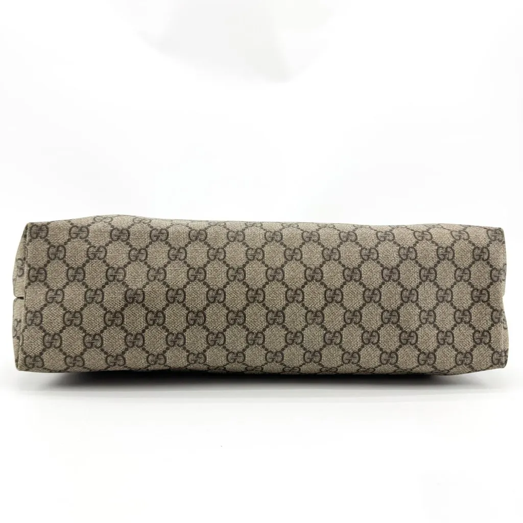Gucci GG Supreme Canvas Tote Bag Ivory Beige Canvas Good - Box View