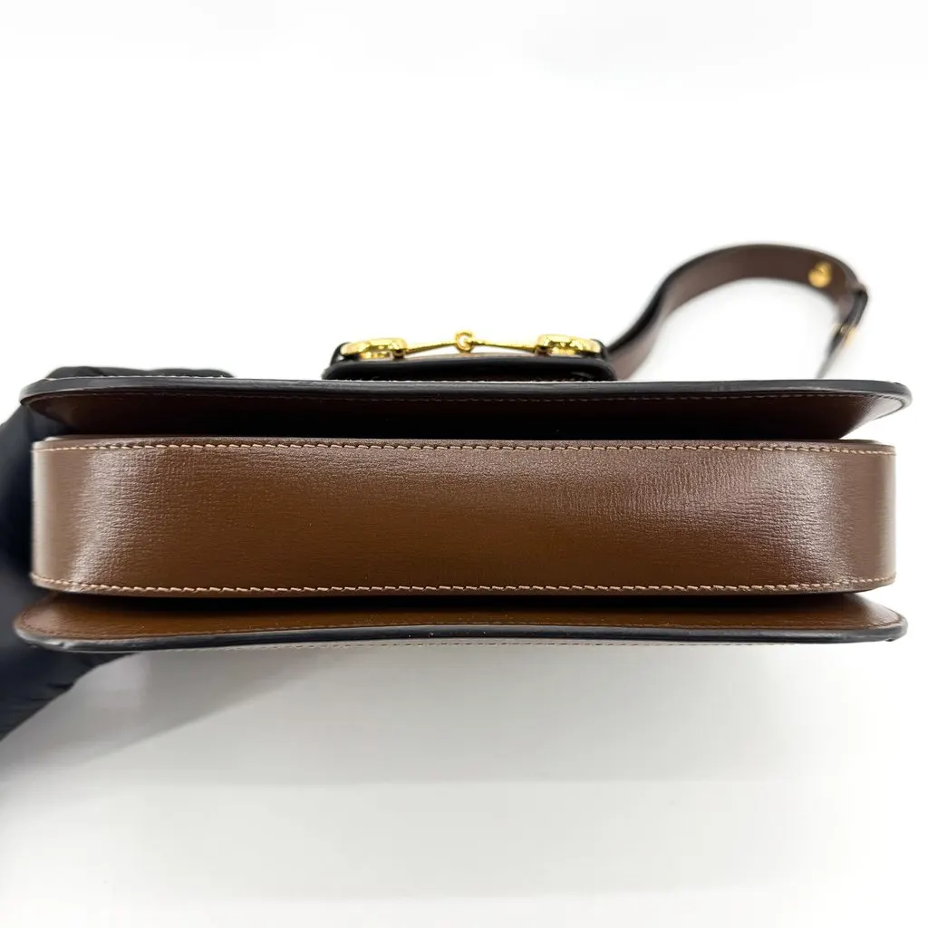 Gucci Horsebit 1955 Mini Shoulder Bag Beige Brown Beige Canvas Very good - Box View