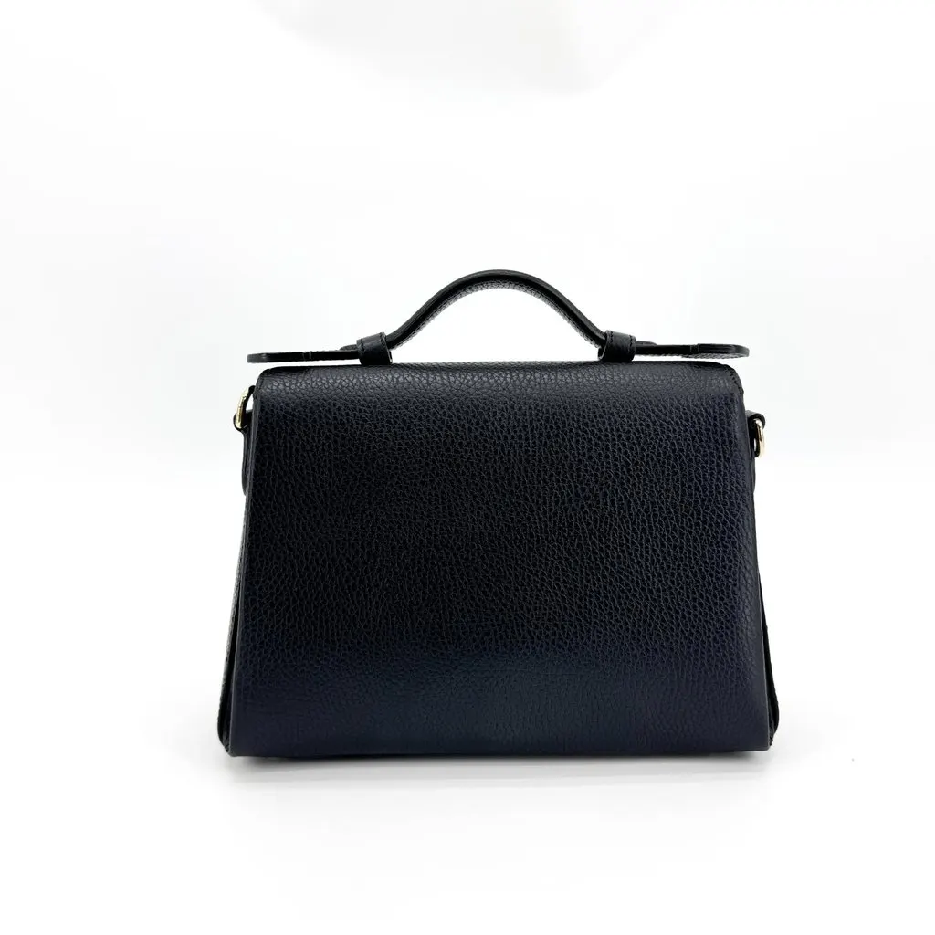 Gucci Interlocking G Small Top Handle Shoulder Bag Black Black Leather Very good - Inside View