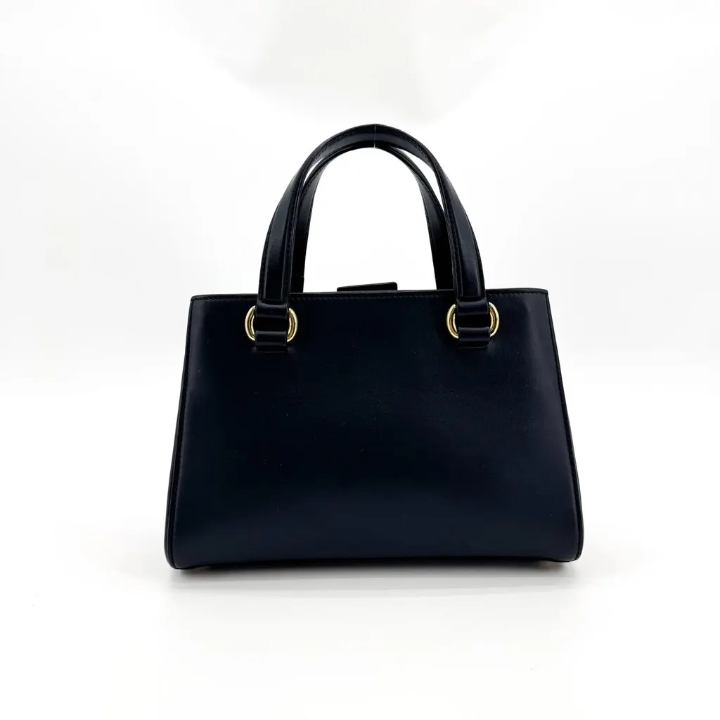 Gucci Sylvie Leather Mini Top Handle Bag Black Black Leather Very good - Inside View