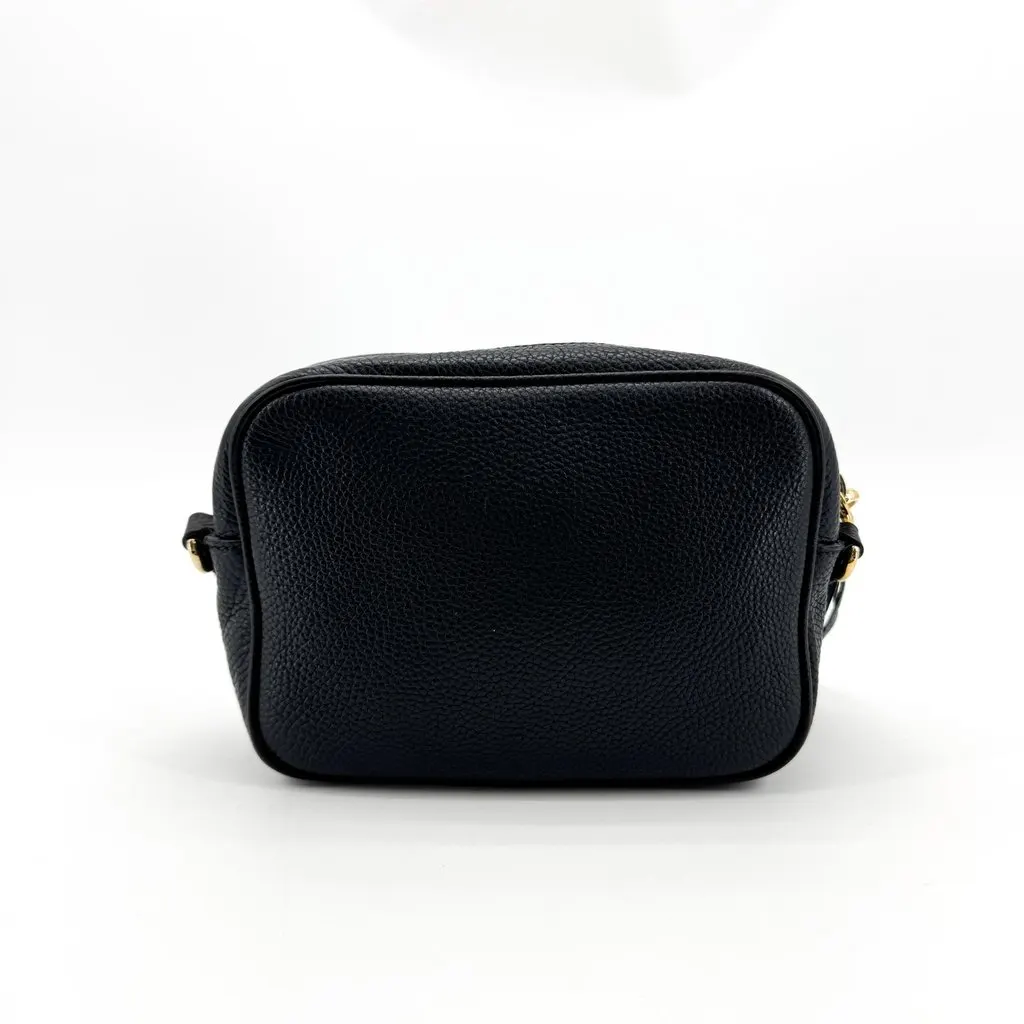 Gucci Soho Disco Shoulder Bag Black Black Leather Good - Inside View