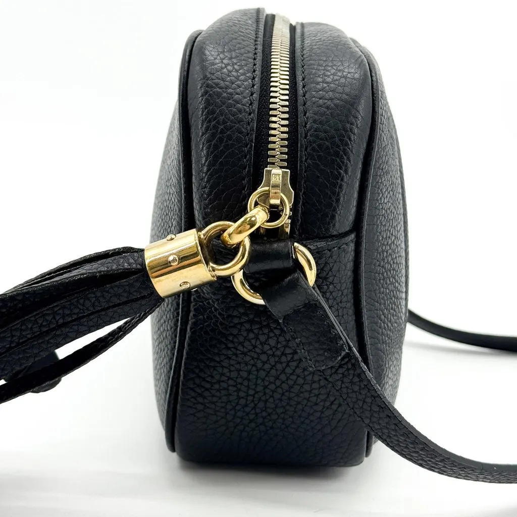 Gucci Soho Disco Shoulder Bag Black Black Leather Good - Box View