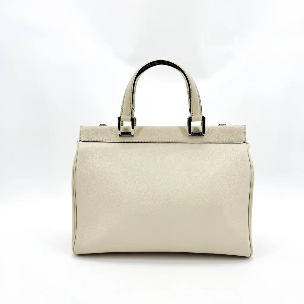 Gucci Zumi Small Top Handle Bag Ivory MultiColor Leather Good - Inside View