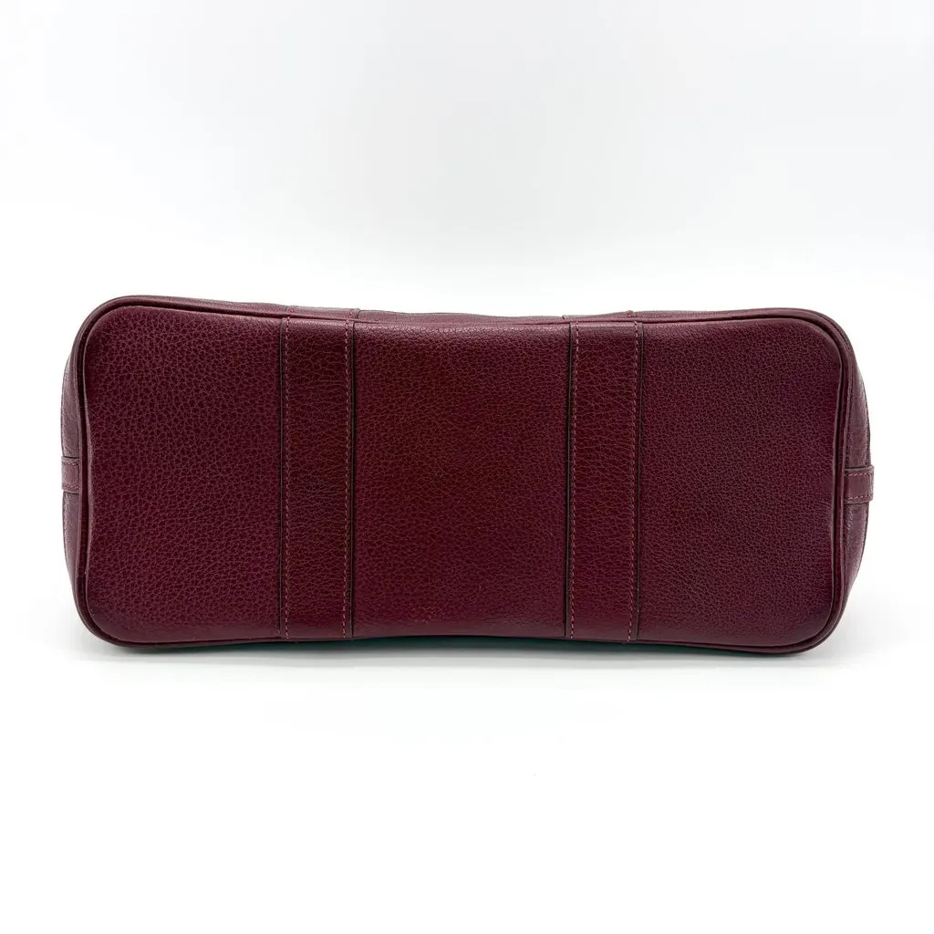 Hermès Garden Party 30 TPM Bordeaux Canvas Leather Burgundy Canvas Fair - Box View