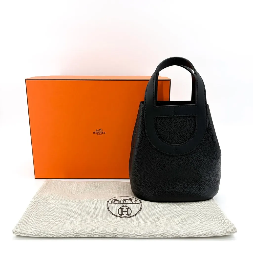 Hermès In the Loop 18 Black Black Leather Very good - Back View