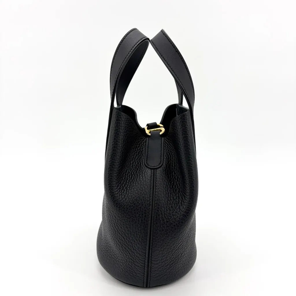 Hermès In the Loop 18 Black Black Leather Very good - Model View