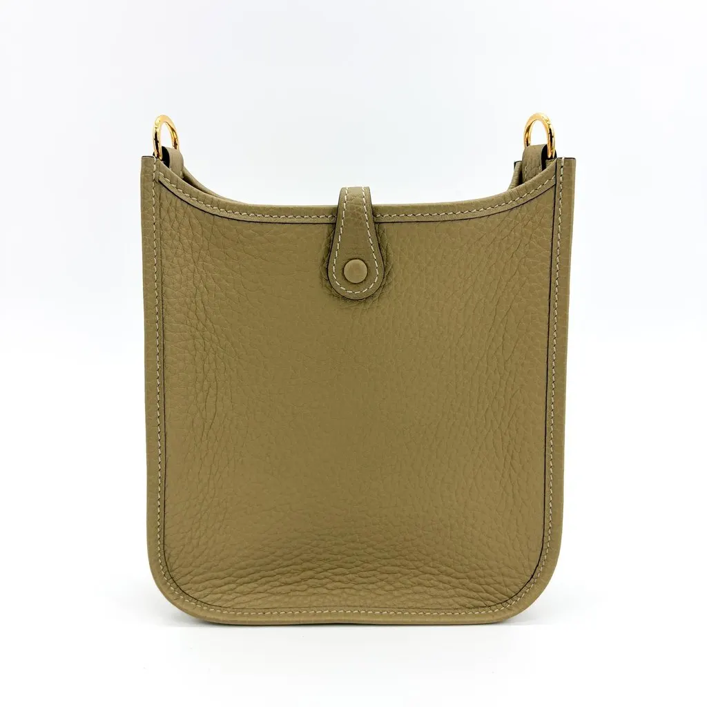 Hermès Evelyn 16 TPM Etoupe Gold Hardware Beige Leather Very good - Inside View