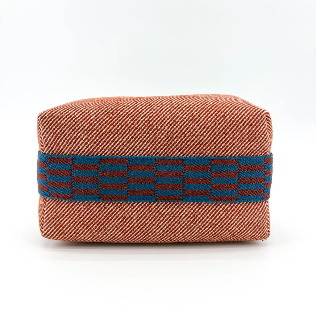 Hermès Breathe a Brach PM Terracotta Orange Blue Canvas Very good - Box View