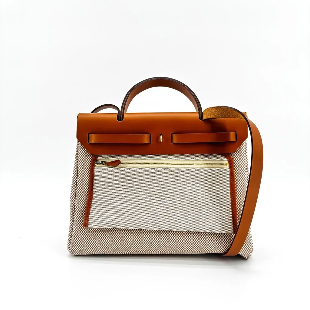 Hermès Herbag Zip 31 Ecru Gold Beige Canvas Very good - Inside View