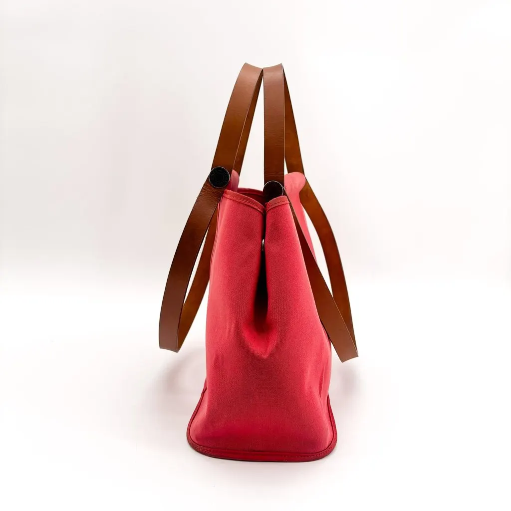 Hermès Cabag 39 Tote Bag in Bougainvillea Canvas Brown Canvas Good - Inside View