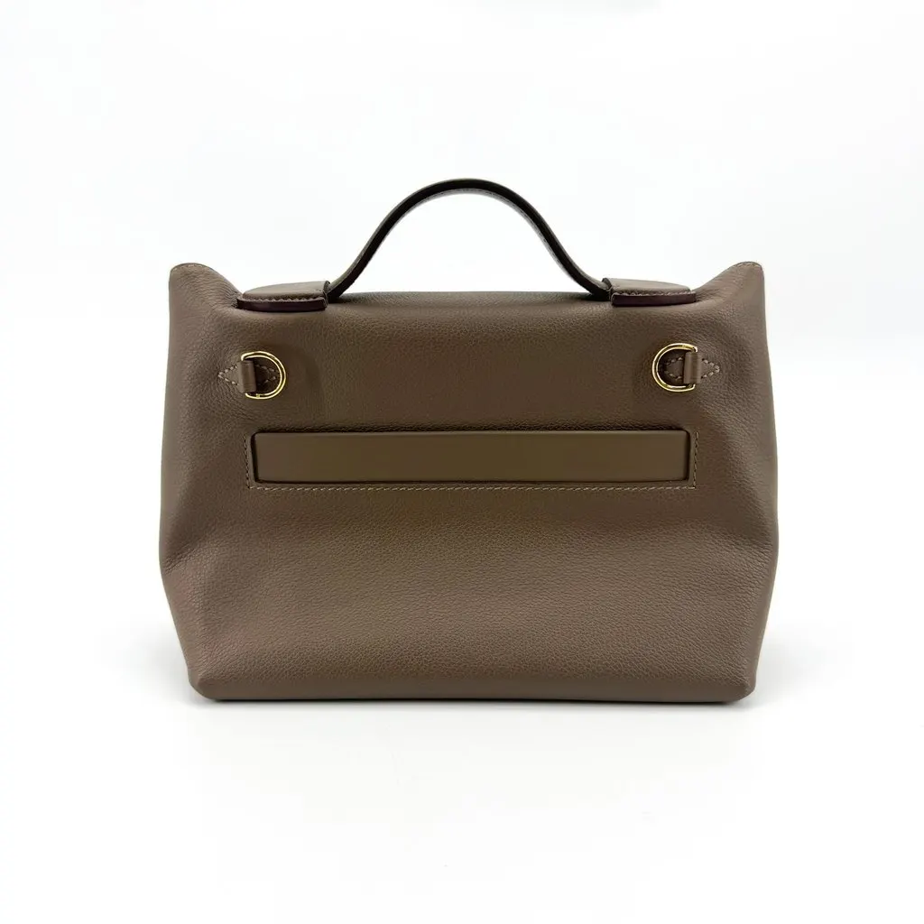 Hermès 24/24 21 Mini Bag Etoupe Gold Hardware Brown Leather Very good - Inside View