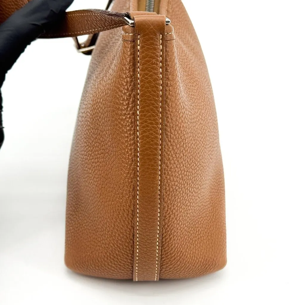 Hermès Gao Shoulder Bag Gold Brown Leather Good - Box View