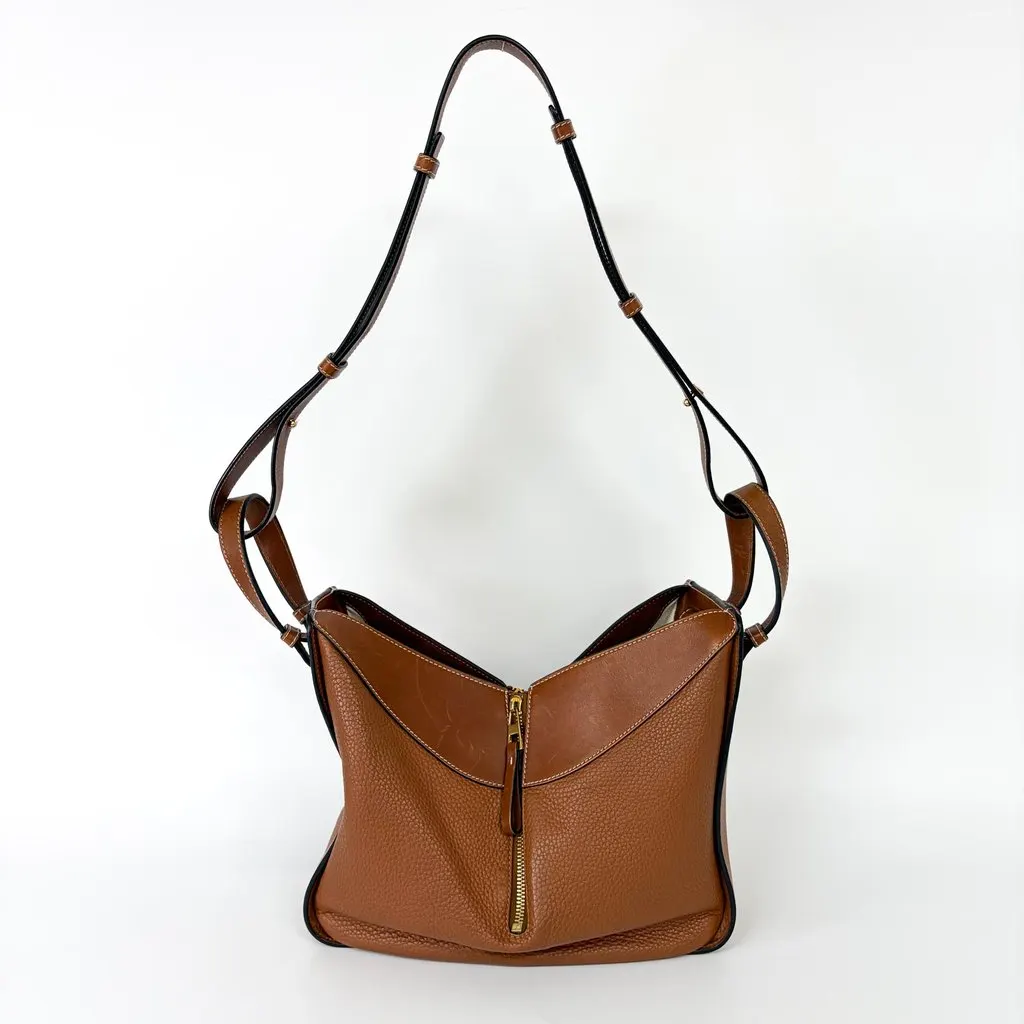 Loewe Small Hammock Bag Classic Calfskin Tan Brown Leather Good - Inside View