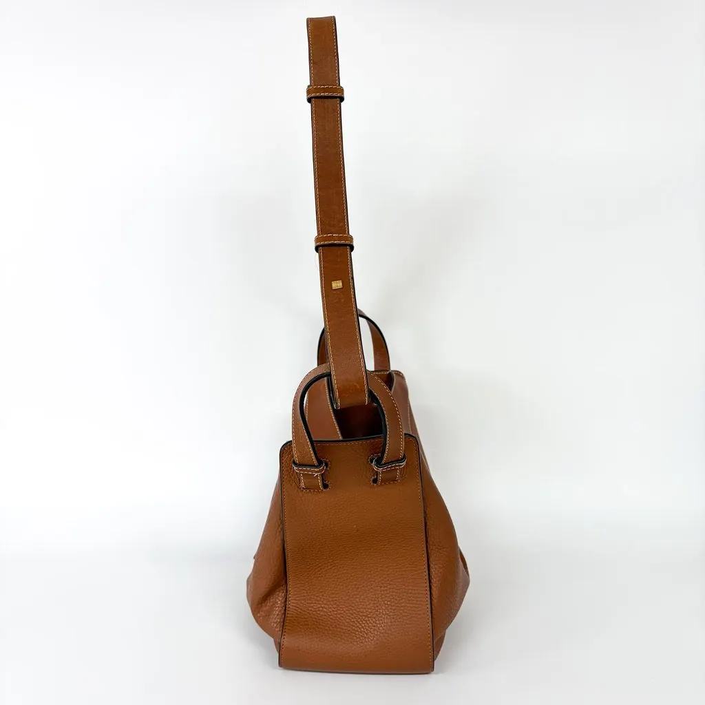 Loewe Small Hammock Bag Classic Calfskin Tan Brown Leather Good - Model View