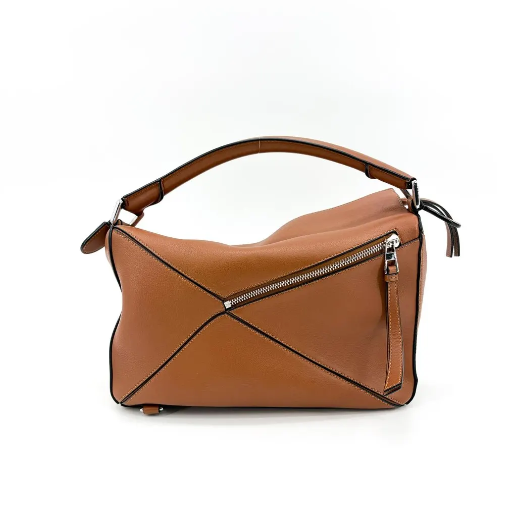 Loewe Medium Puzzle Bag Tan MultiColor Leather Very good - Inside View