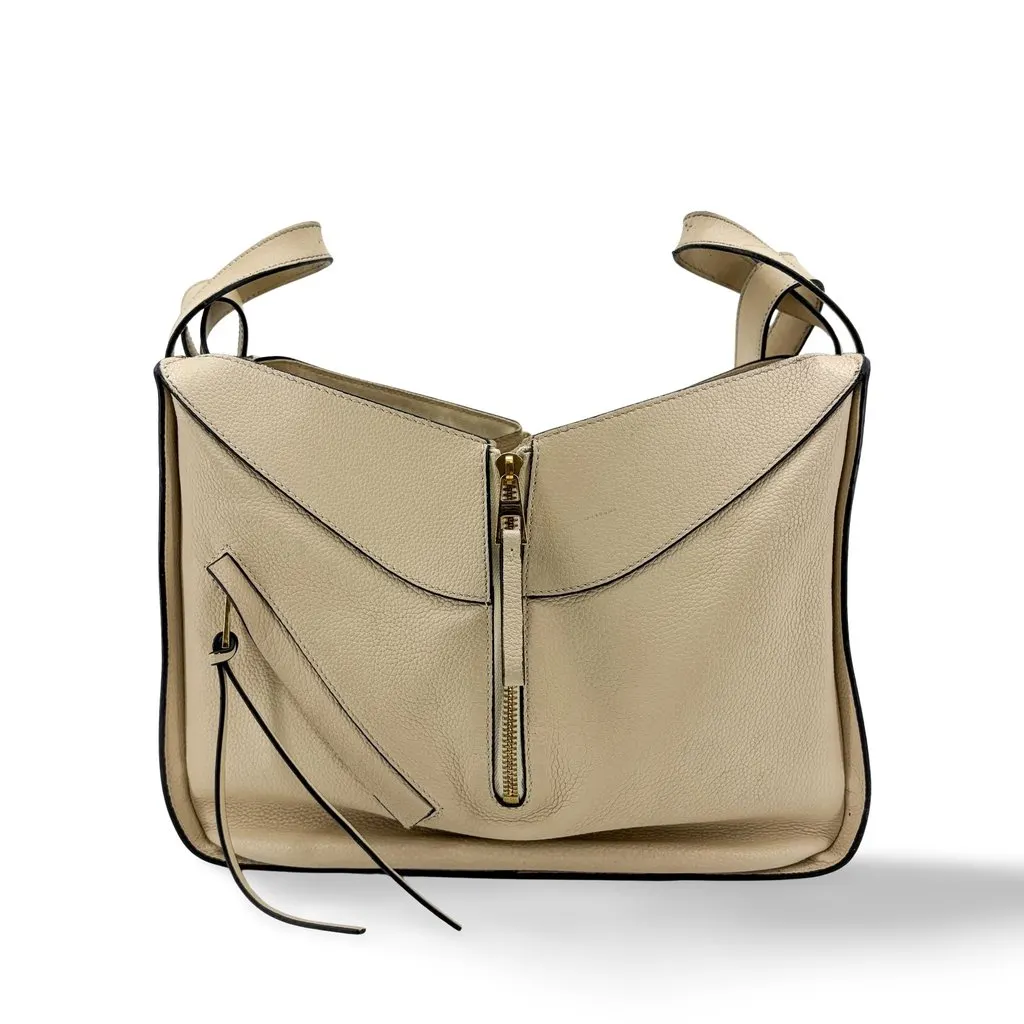 Loewe Medium Hammock Bag Soft Grain Calfskin Sand Beige Leather Fair - Front View