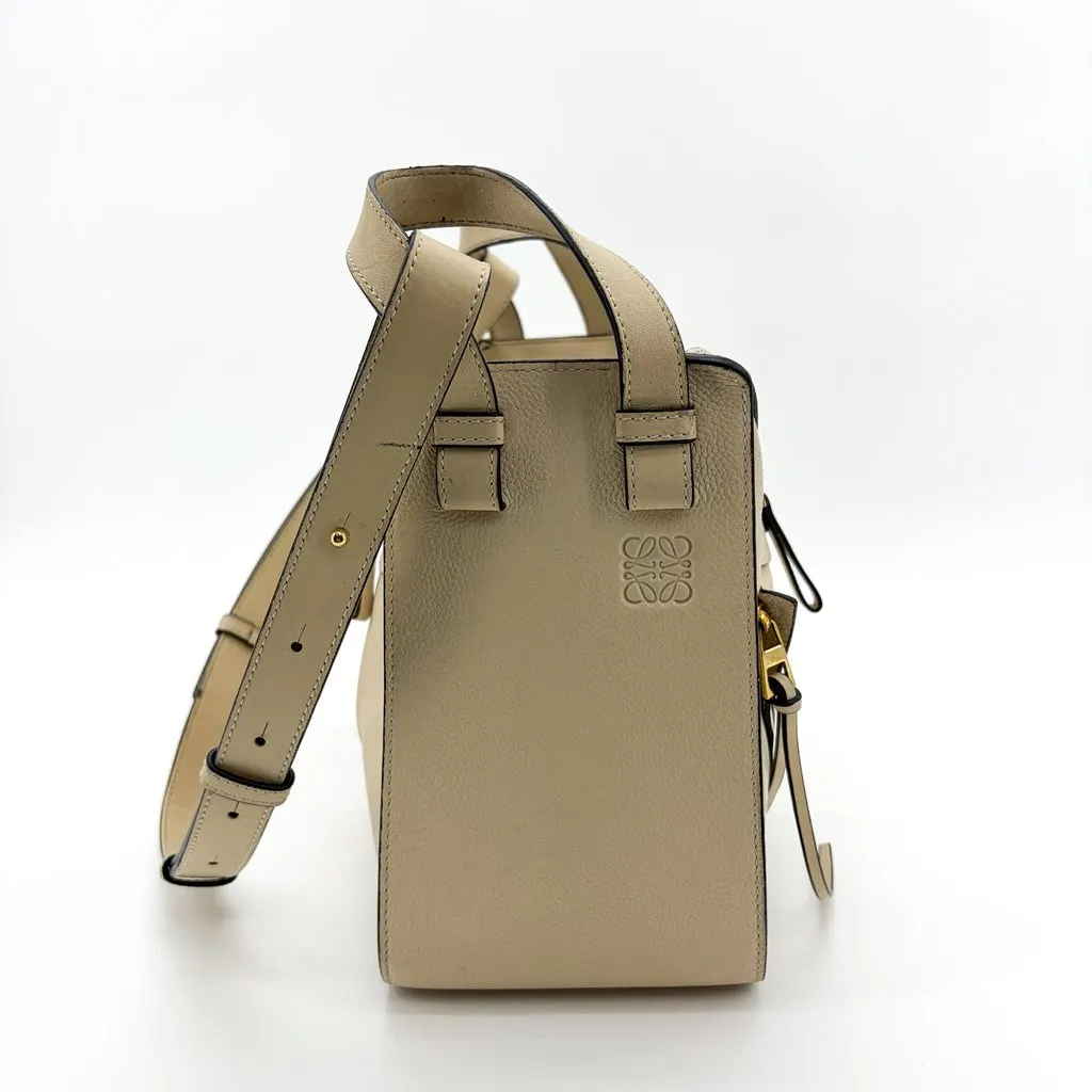 Loewe Medium Hammock Bag Soft Grain Calfskin Sand Beige Leather Fair - Model View