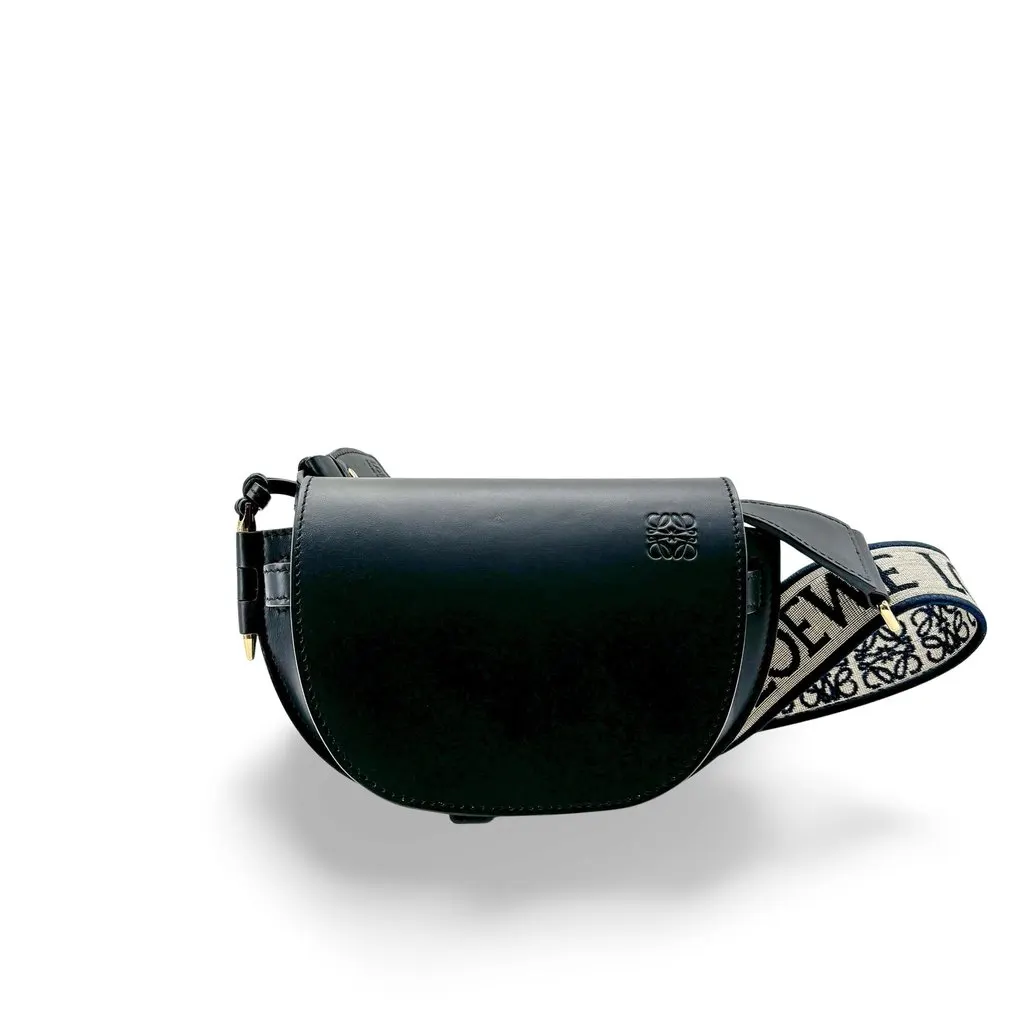 Loewe Gate Dual Mini Bag Black Beige Leather Very good - Front View