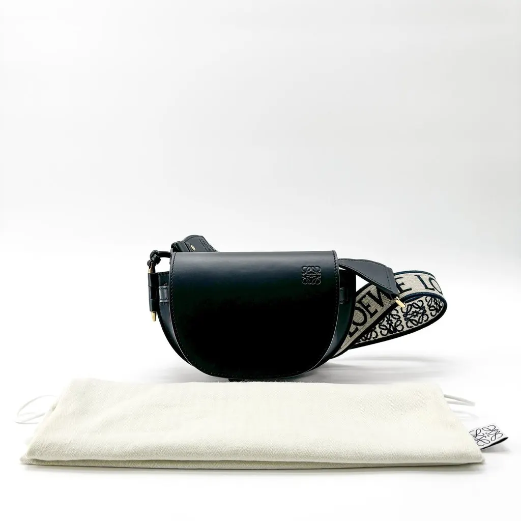 Loewe Gate Dual Mini Bag Black Beige Leather Very good - Back View
