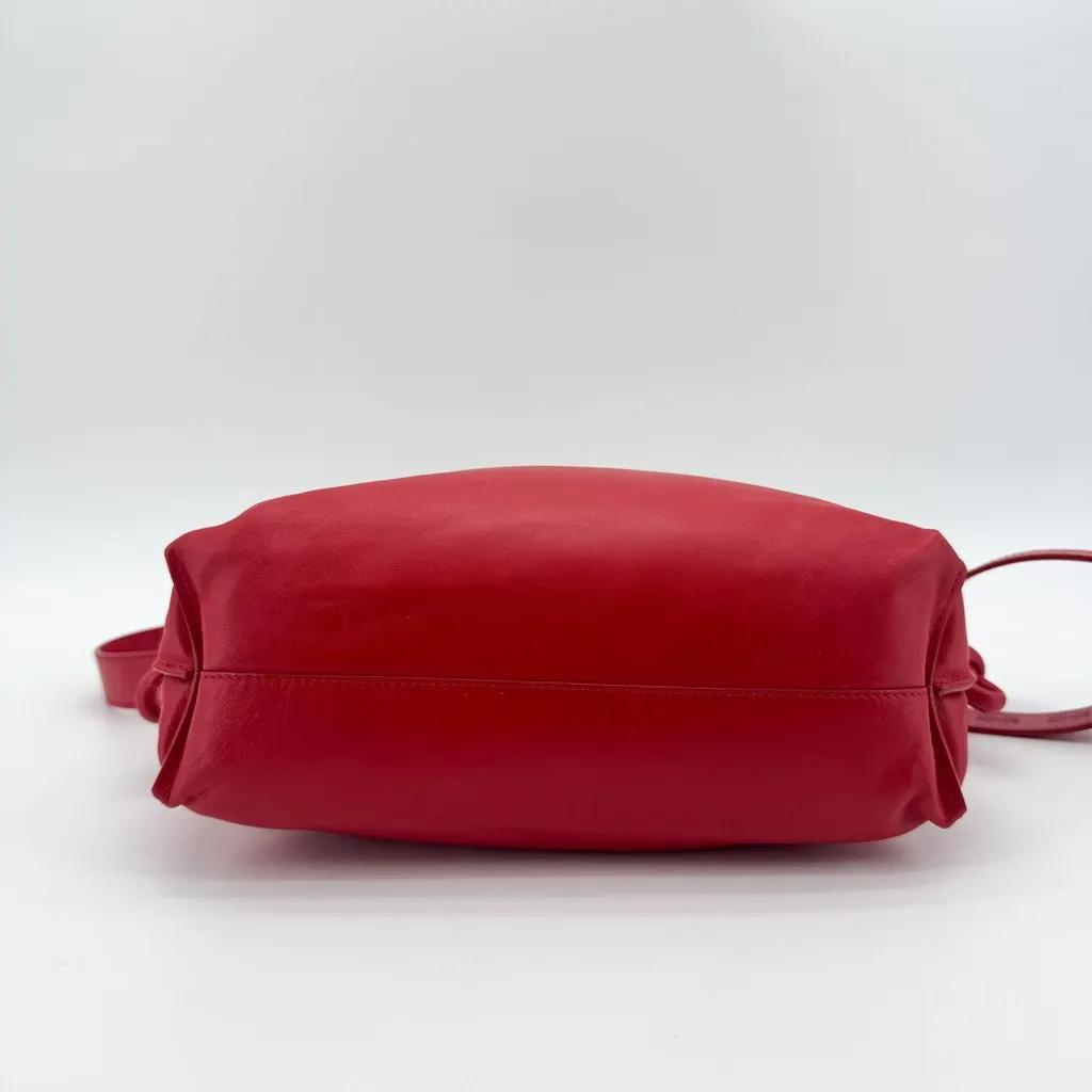 Loewe Medium Flamenco Clutch in Nappa Calfskin Red Red Leather Very good - Box View