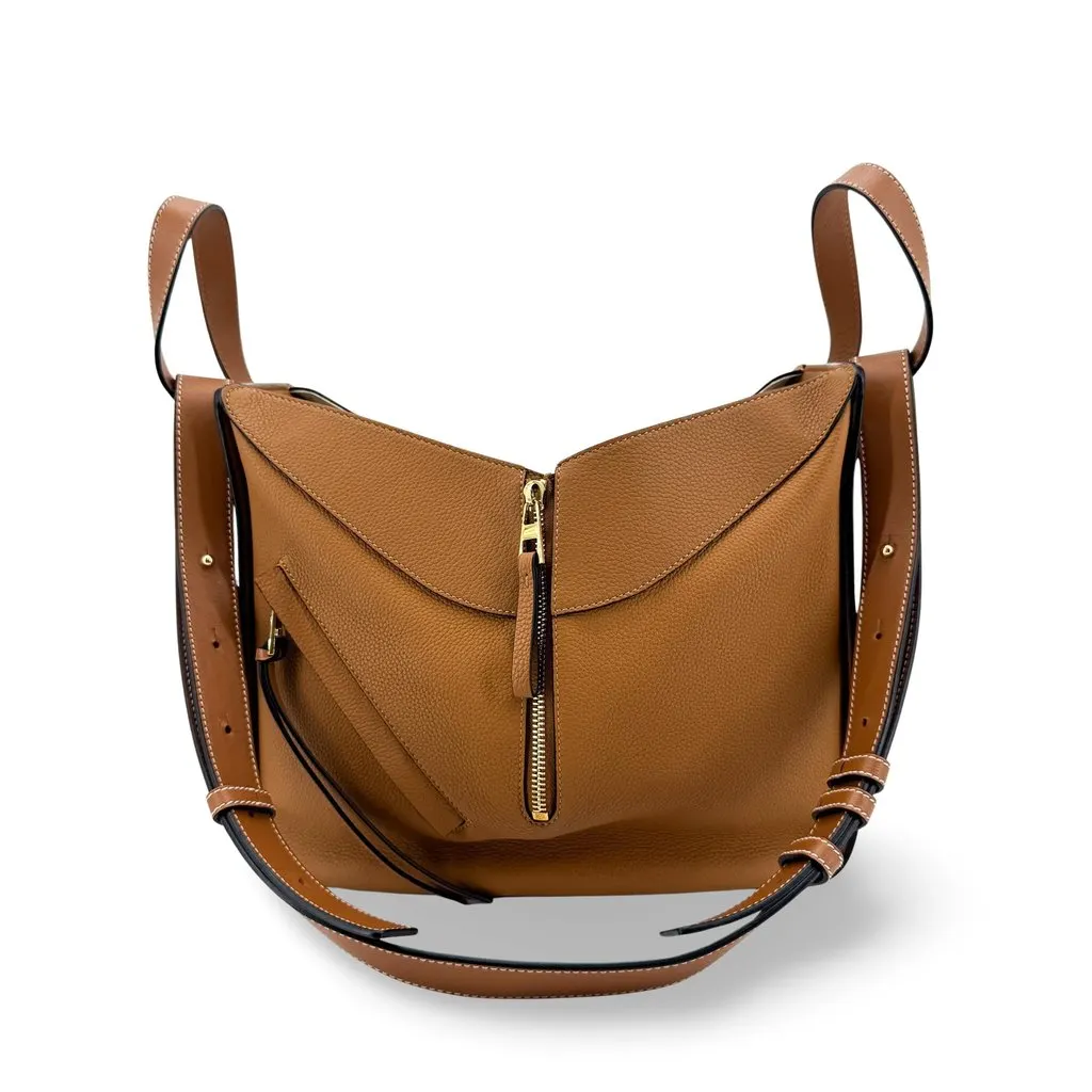 Loewe Hammock Small Bag Tan Brown Leather Very good - Front View