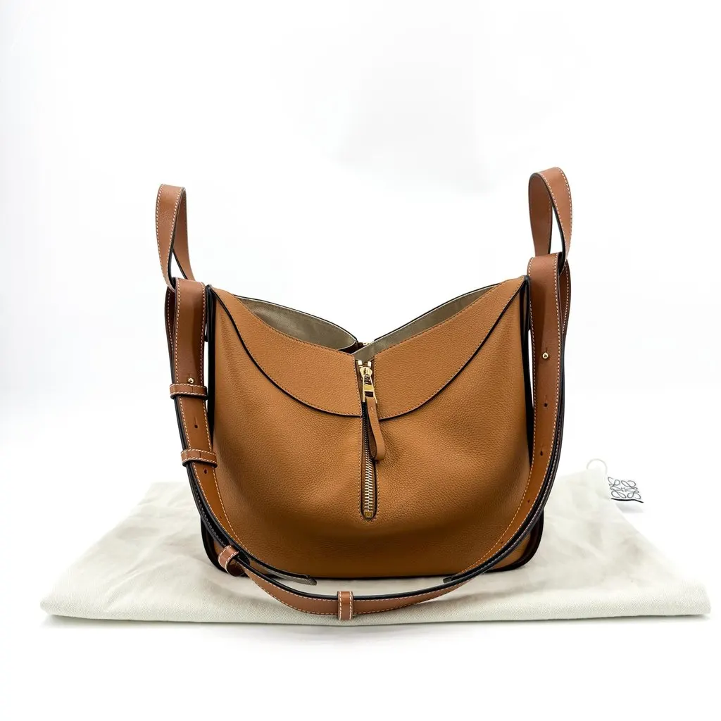 Loewe Hammock Small Bag Tan Brown Leather Very good - Back View