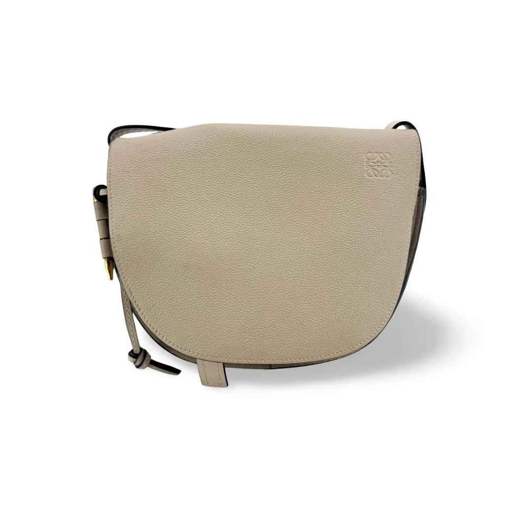 Loewe Small Gate Dual Bag Sand Beige Leather Good - Front View