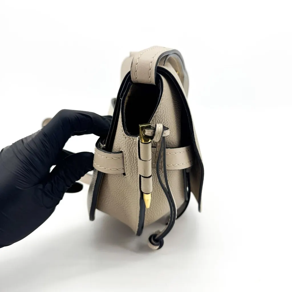 Loewe Small Gate Dual Bag Sand Beige Leather Good - Inside View