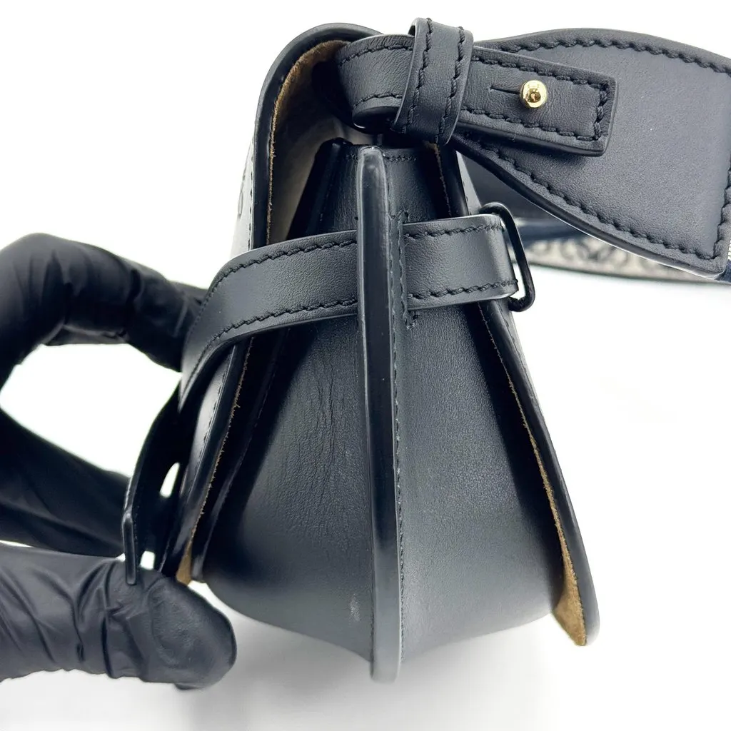 Loewe Mini Gate Shoulder Bag Black Black Leather Good - Box View