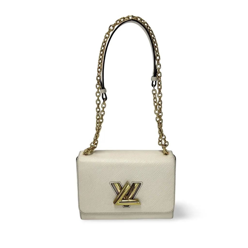 Louis Vuitton Epi Twist MM Chain Bag Quartz Beige Leather Good - Front View