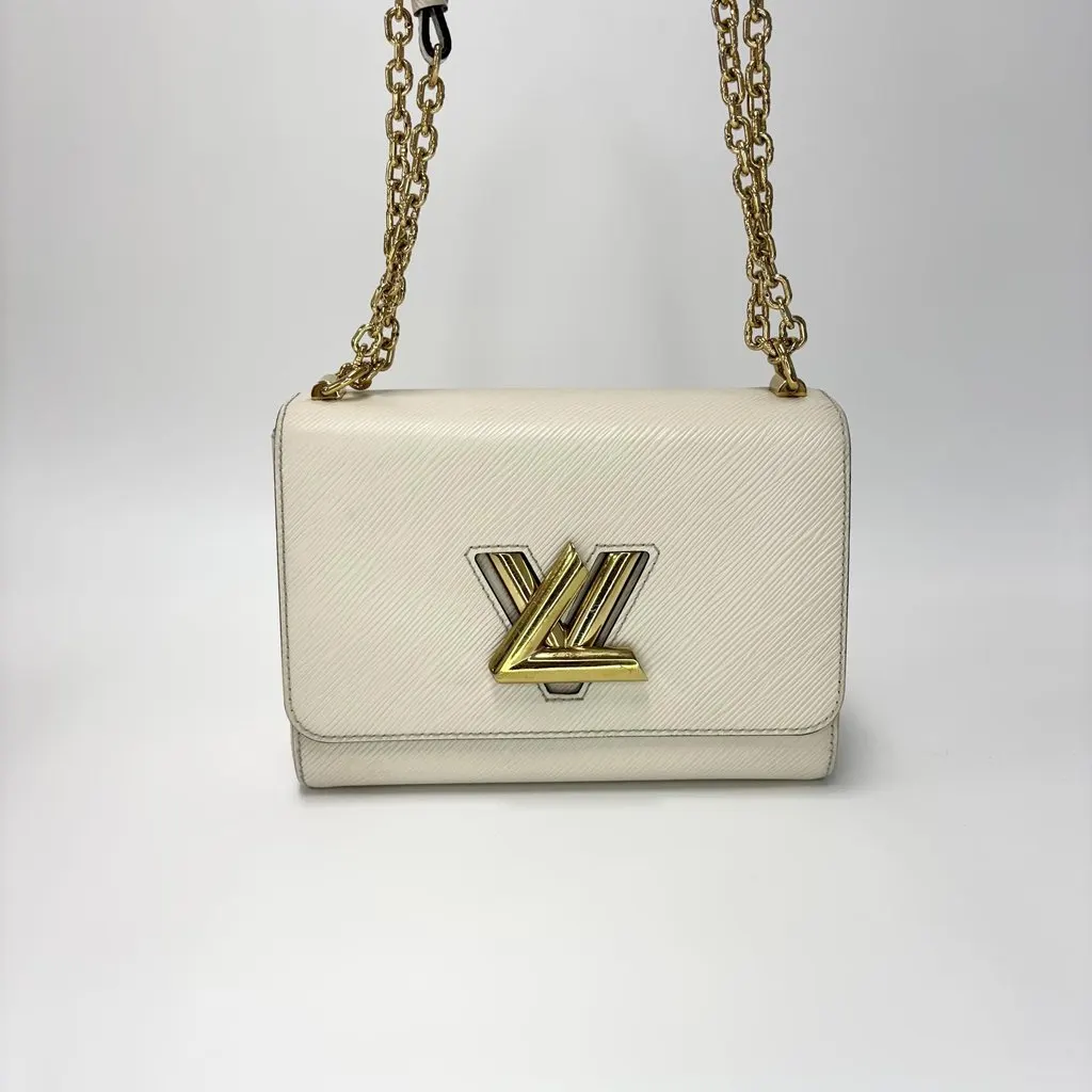 Louis Vuitton Epi Twist MM Chain Bag Quartz Beige Leather Good - Inside View