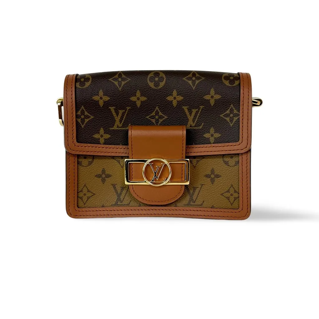 Louis Vuitton Mini Dauphine Monogram Brown Canvas Very good - Front View