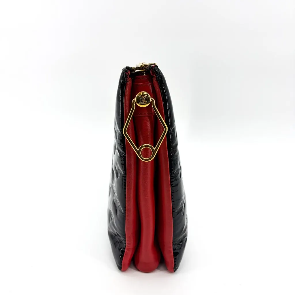 Louis Vuitton Monogram Vernis Pochette Cosmetic PM Noir Black Leather Good - Box View