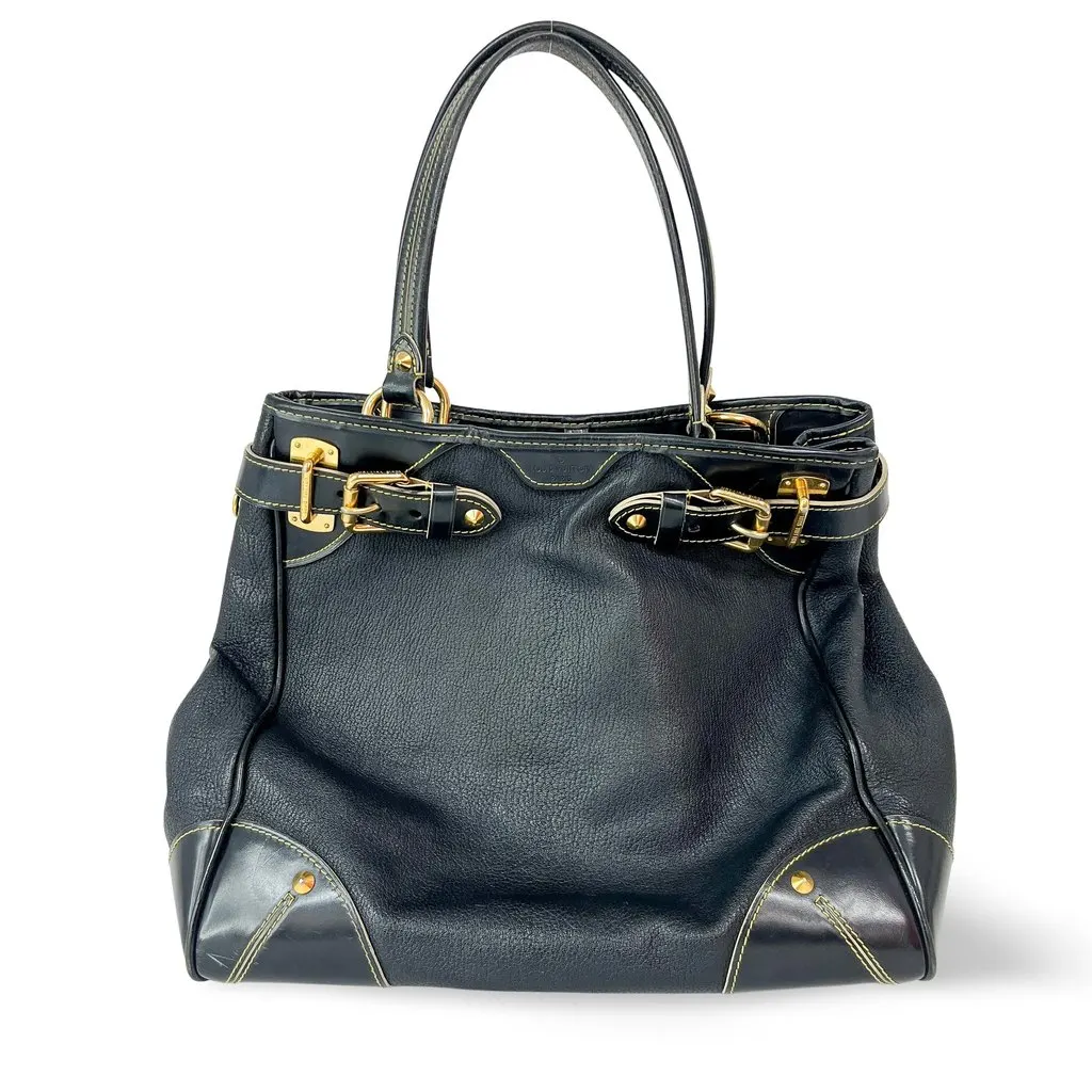 Louis Vuitton Suhali Le Fabulous Black Black Leather Fair - Front View