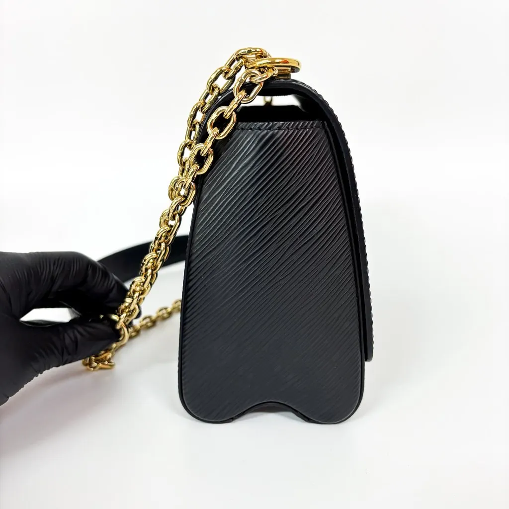 Louis Vuitton Twist MM Epi Black Gold Black Leather Good - Model View