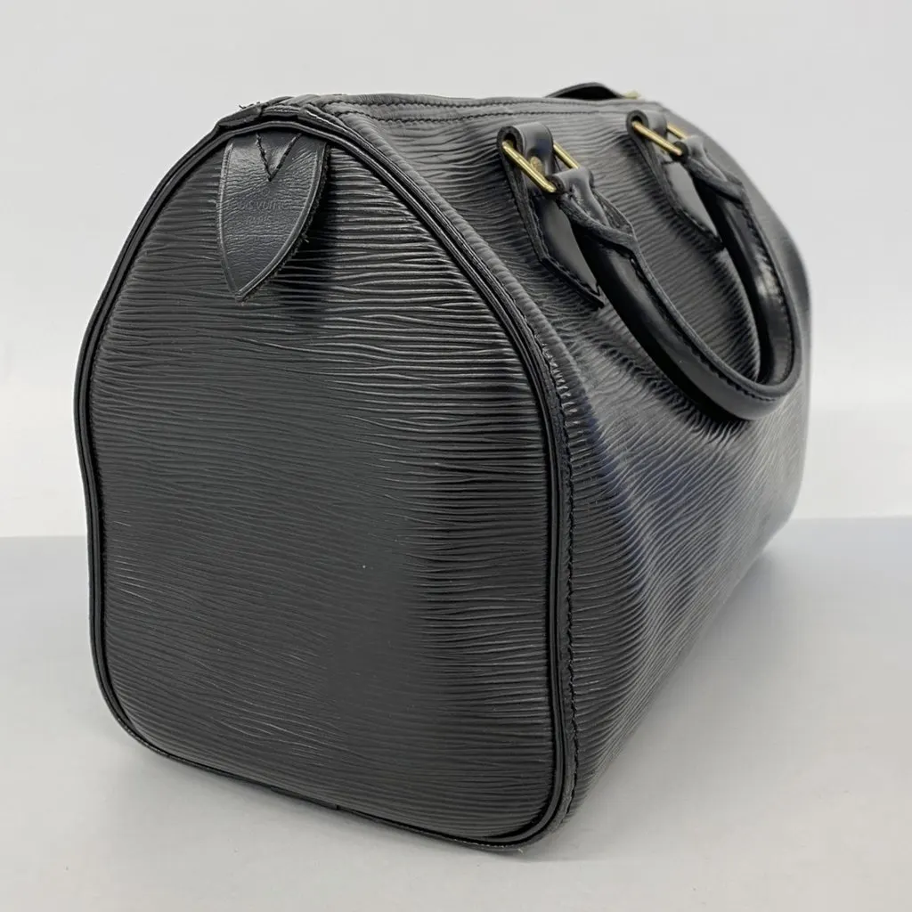 Louis Vuitton Effie Speedy 25 Handbag Noir Black Leather Good - Back View