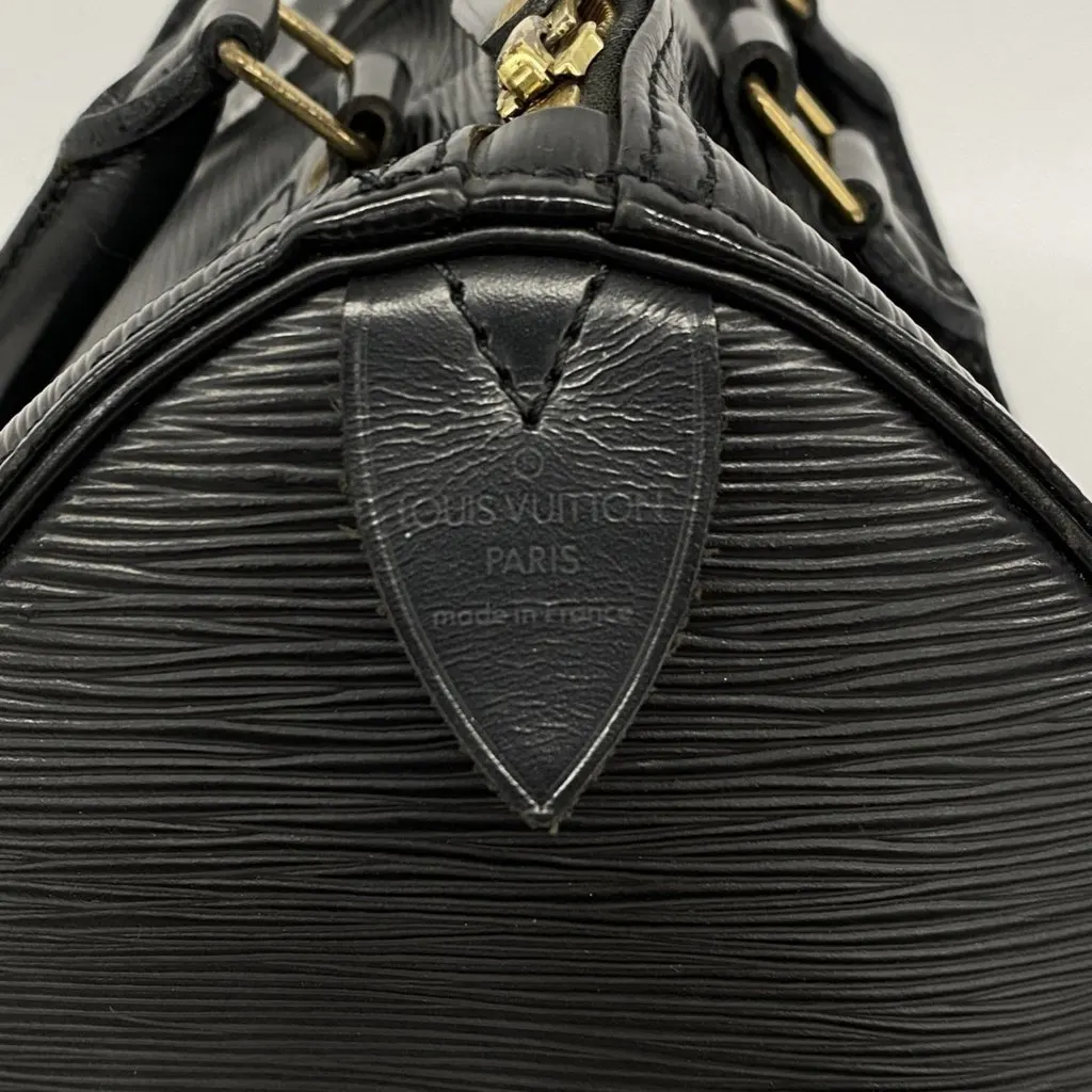 Louis Vuitton Effie Speedy 25 Handbag Noir Black Leather Good - Box View