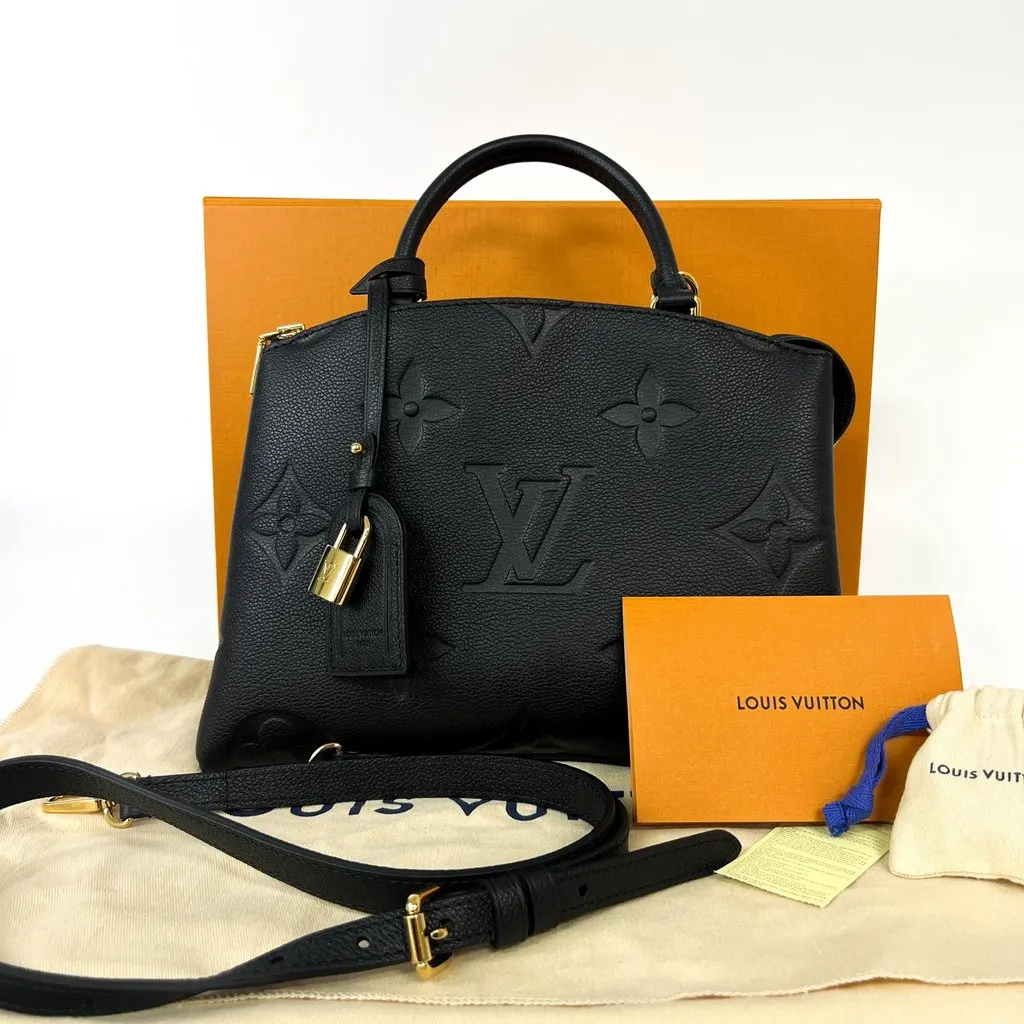 Louis Vuitton Petite Palais Monogram Empreinte Noire Black Leather Very good - Back View