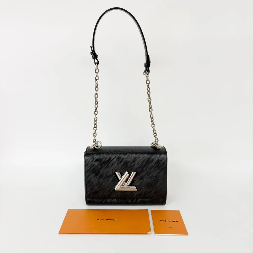 Louis Vuitton Epi Twist MM Black Silver Hardware MultiColor Leather Very good - Back View