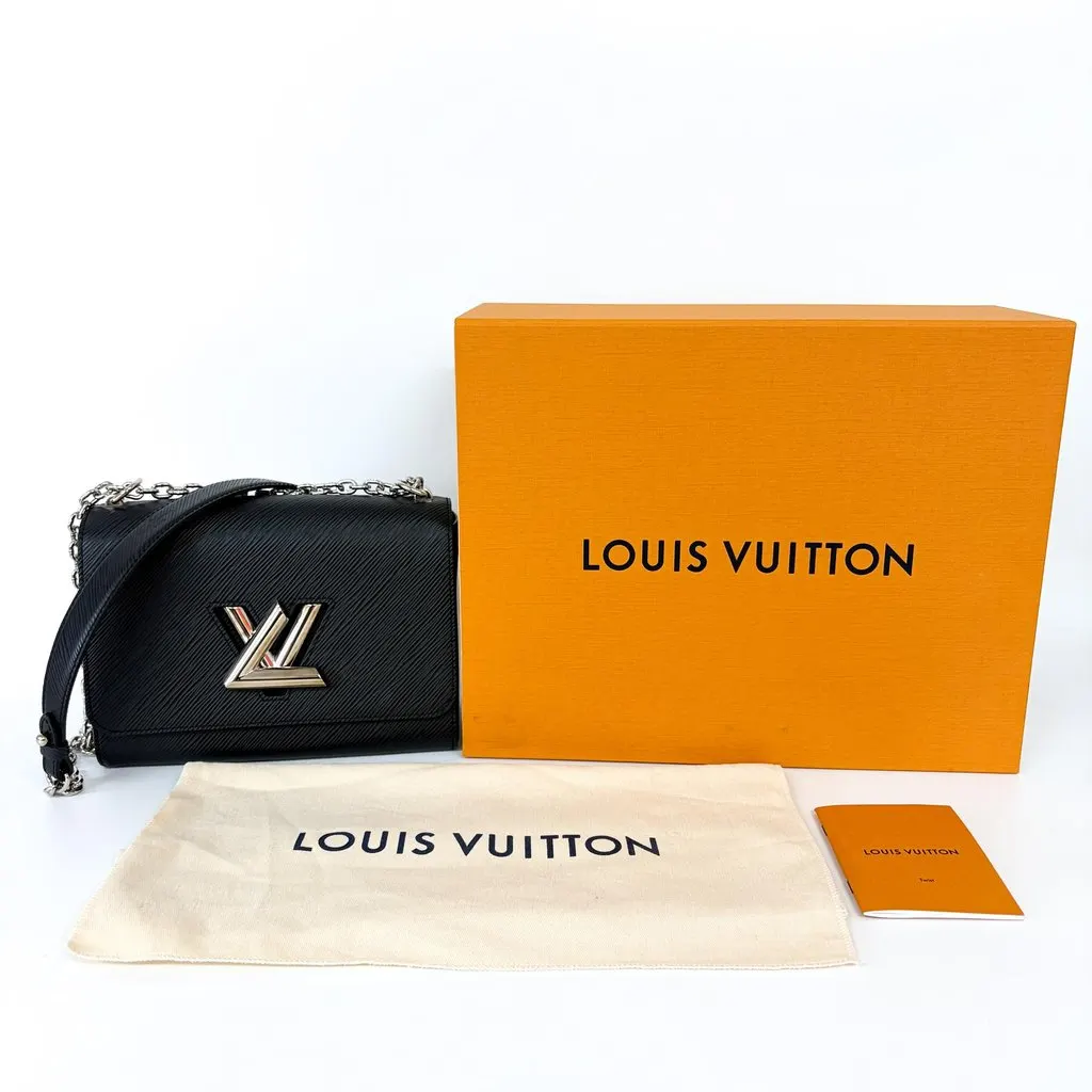 Louis Vuitton Twist MM Epi Black Silver MultiColor Leather Very good - Back View
