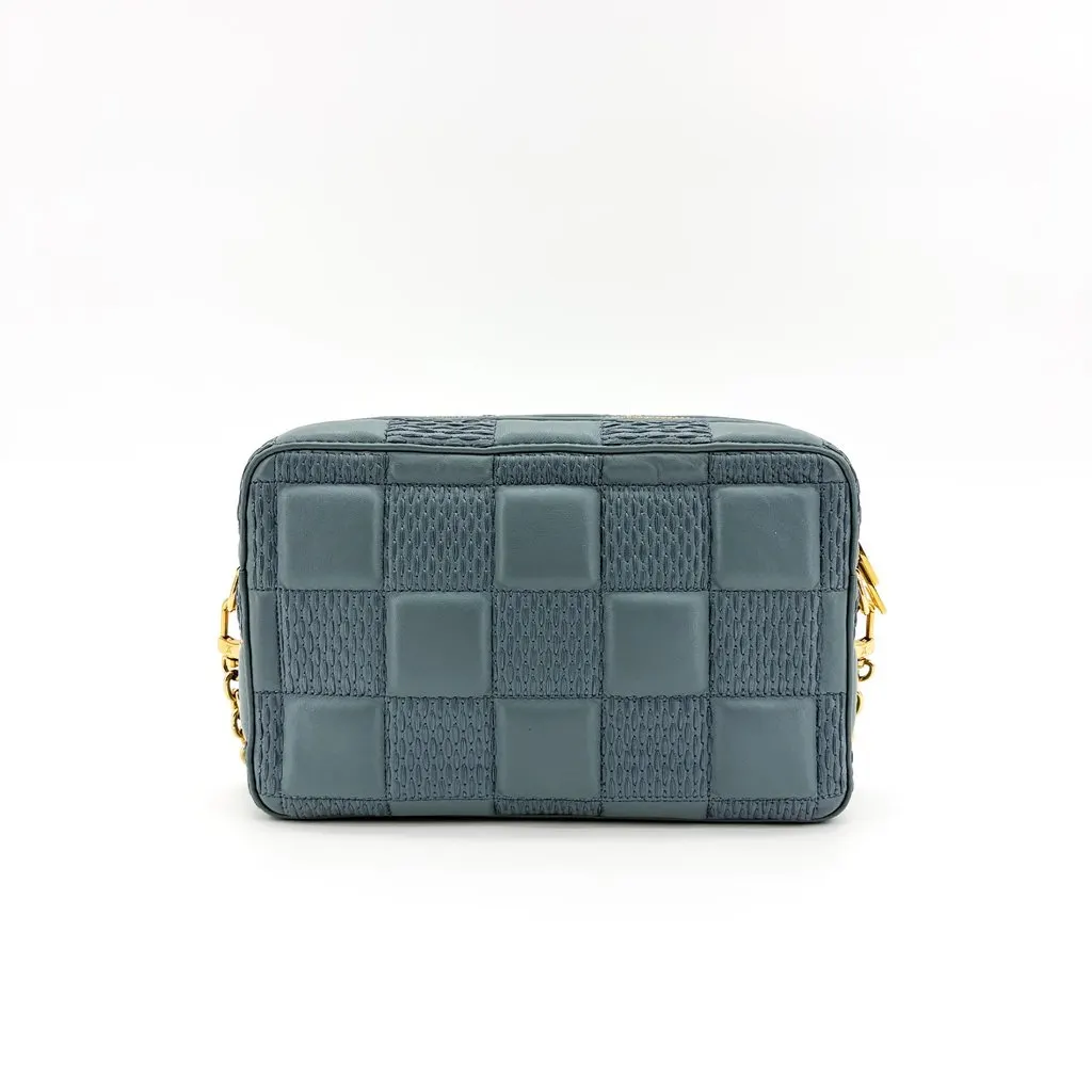 Louis Vuitton Damier Wavy Trunk Clutch Blue MultiColor Leather Very good - Inside View