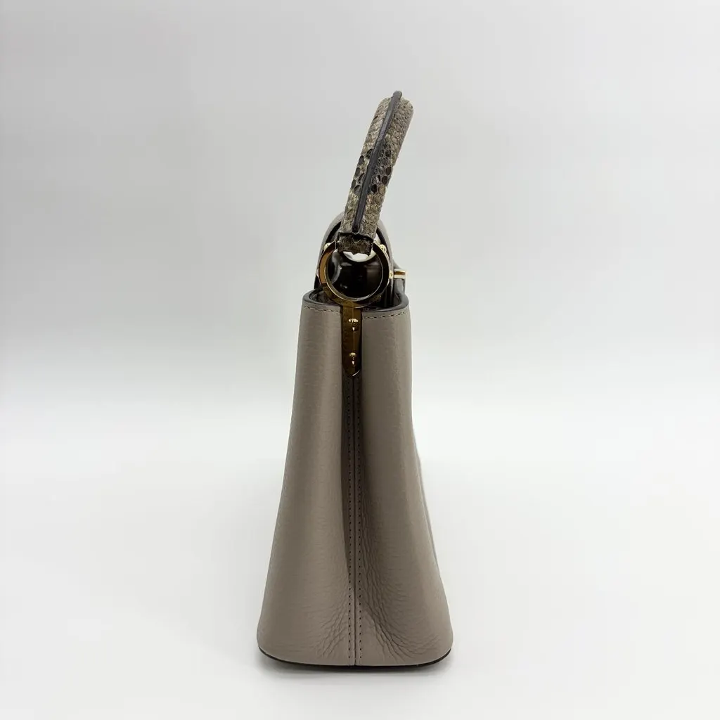 Louis Vuitton Capucines BB Gallé Torillon Python Handle Beige Leather Very good - Box View